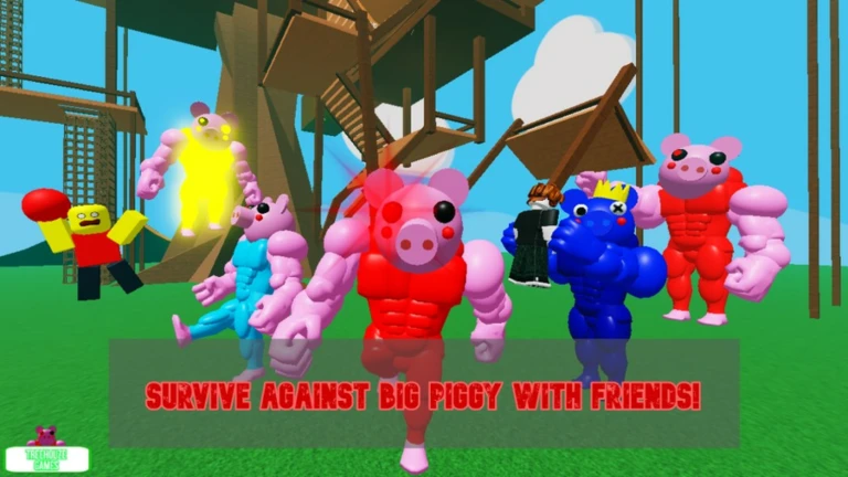 Imagem oficial do jogo Doors Survival Rainbow Friends Piggy Killer! no Roblox