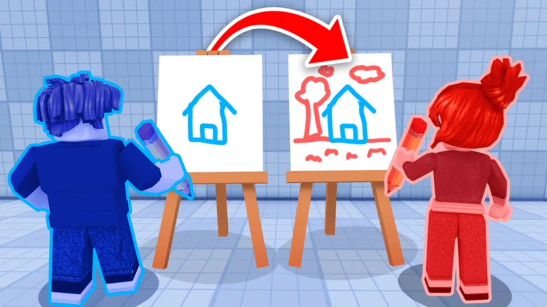 Imagem oficial do jogo Draw & Switch no Roblox