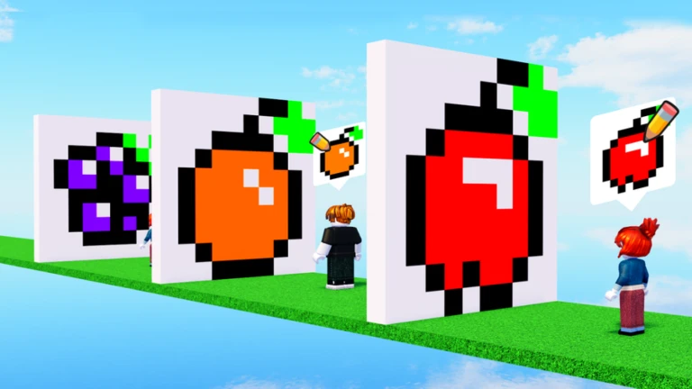 Imagem oficial do jogo Drawing Quiz no Roblox