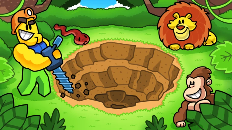 Imagem oficial do jogo Drill Digging Simulator no Roblox