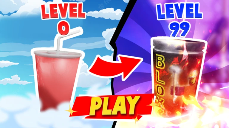 Imagem oficial do jogo Drinking Legends no Roblox