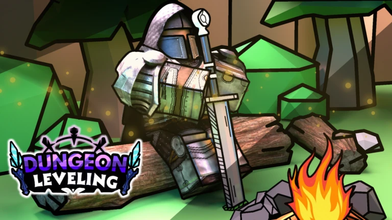 Imagem oficial do jogo Dungeon Leveling no Roblox