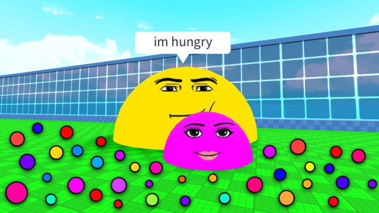 Imagem oficial do jogo Eat Blobs Simulator no Roblox
