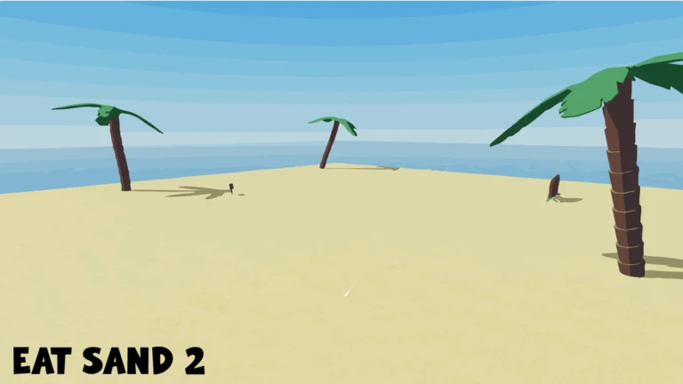Imagem oficial do jogo eat sand 2 no Roblox