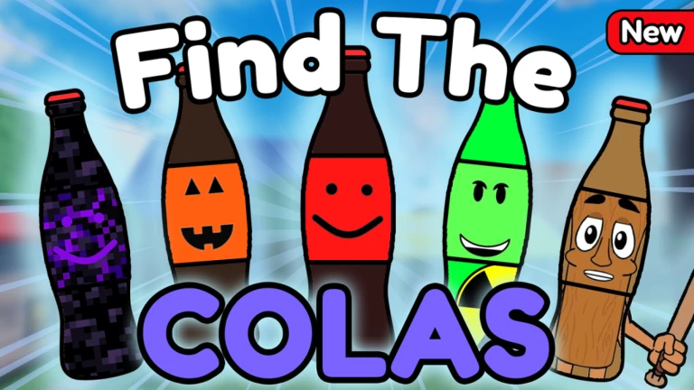 Imagem oficial do jogo Find The Colas no Roblox