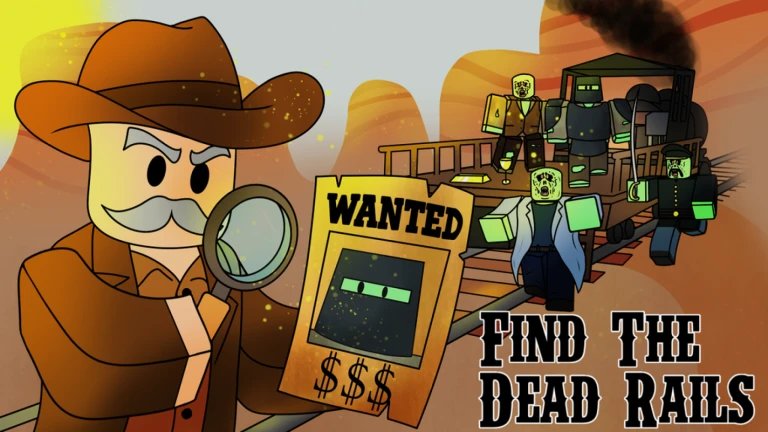 Imagem oficial do jogo Find The Dead Rails‍ no Roblox