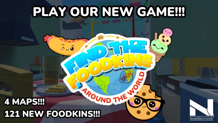 Imagem oficial do jogo Find the Foodkins no Roblox