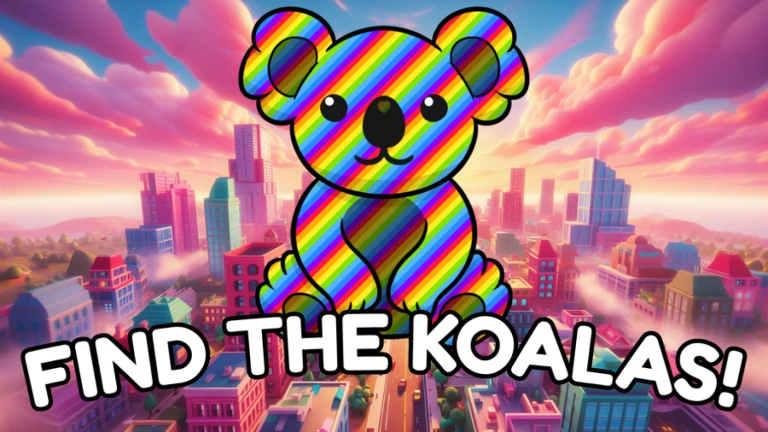 Imagem oficial do jogo Find the Koalas no Roblox