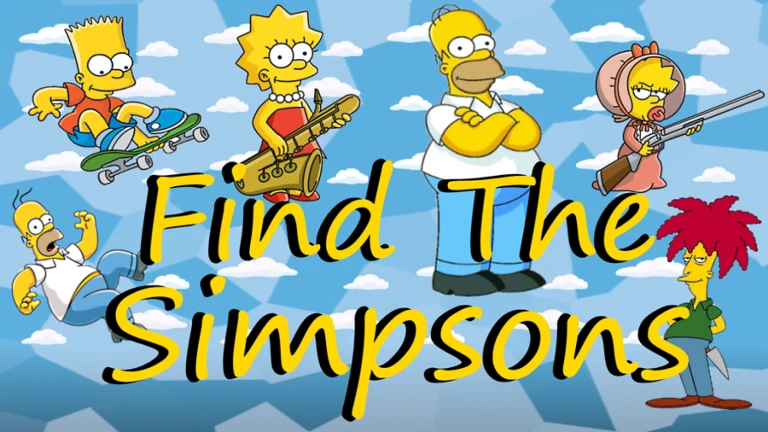 Imagem oficial do jogo Find The Simpsons no Roblox