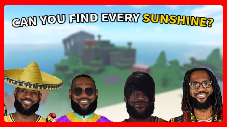 Imagem oficial do jogo Find The Sunshines no Roblox