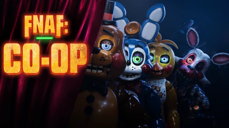 Imagem oficial do jogo FNAF: Co-op no Roblox