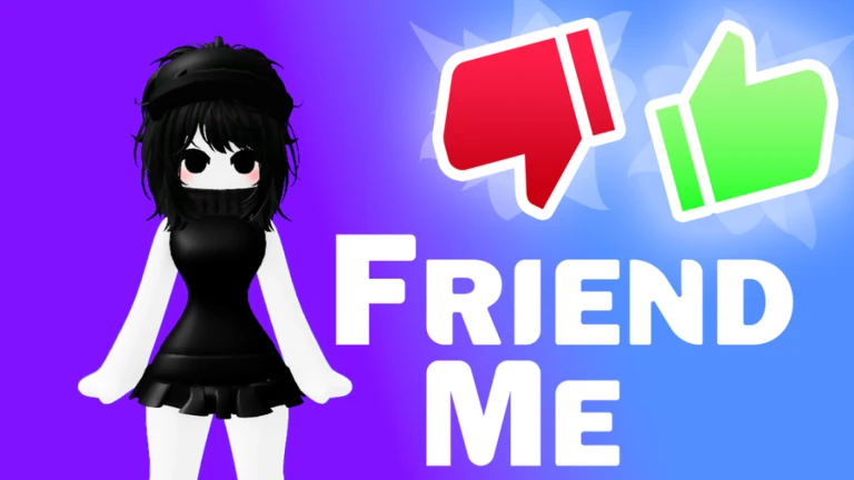 Imagem oficial do jogo Friend Me! no Roblox