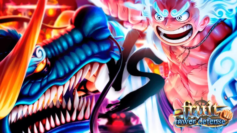 Imagem oficial do jogo Fruit Tower Defense Anime no Roblox