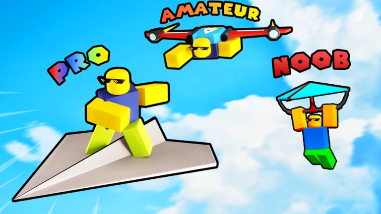 Imagem oficial do jogo Glide Race no Roblox