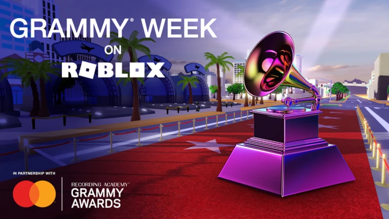 Imagem oficial do jogo GRAMMY Week no Roblox