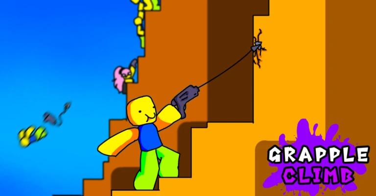 Imagem oficial do jogo Grapple Climb! no Roblox