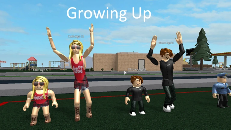 Imagem oficial do jogo Growing Up no Roblox