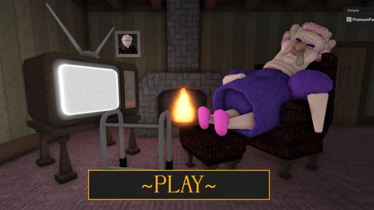 Imagem oficial do jogo GRUMPY GRAN! (SCARY OBBY) no Roblox