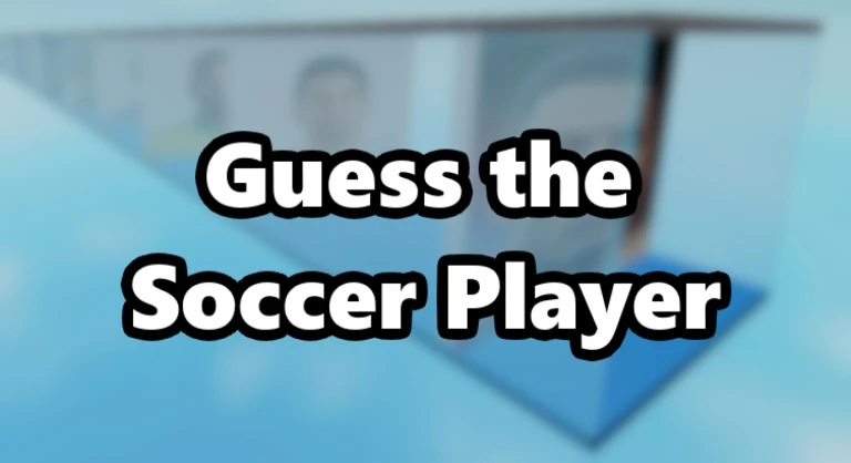 Imagem oficial do jogo Guess the Soccer Players no Roblox