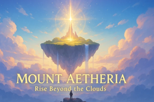 Imagem oficial do jogo Gunung Aetheria no Roblox