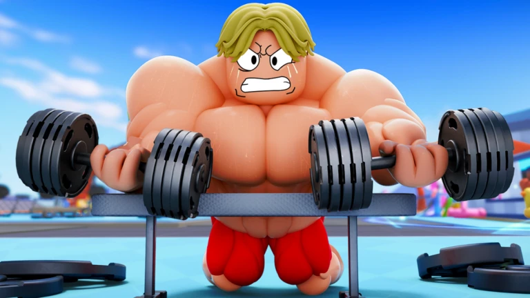 Imagem oficial do jogo Gym Star Simulator no Roblox