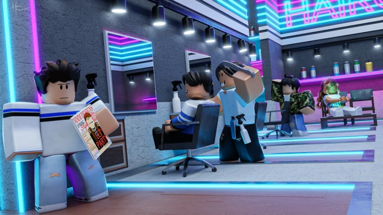 Imagem oficial do jogo Hair Salon Tycoon no Roblox