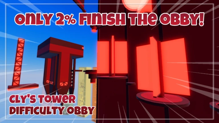 Imagem oficial do jogo HARDEST OBBY TOWERS no Roblox