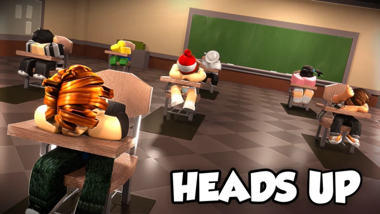 Imagem oficial do jogo Heads Up no Roblox
