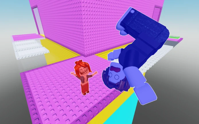 Imagem oficial do jogo Hug Troll Tower no Roblox