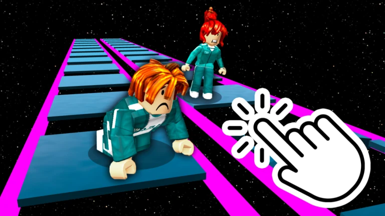 Imagem oficial do jogo Impossible Squid Game Glass Bridge 2 no Roblox