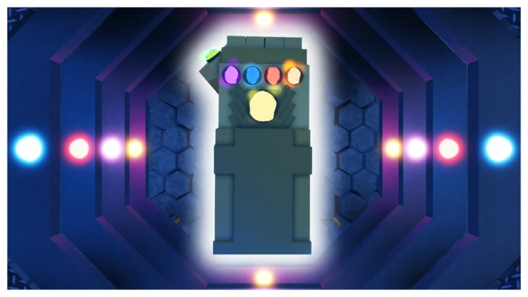 Imagem oficial do jogo Infinity Gauntlet | Thanos Simulator no Roblox
