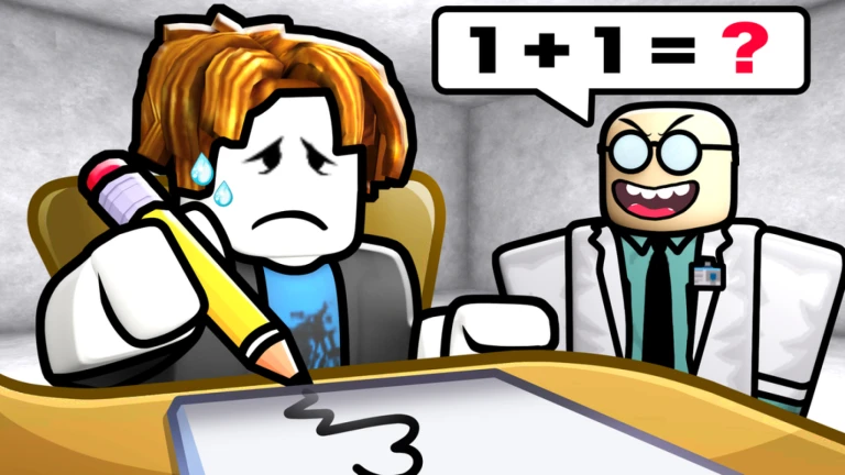 Imagem oficial do jogo IQ Test no Roblox