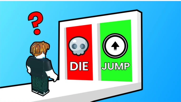 Imagem oficial do jogo Jump or Die! no Roblox