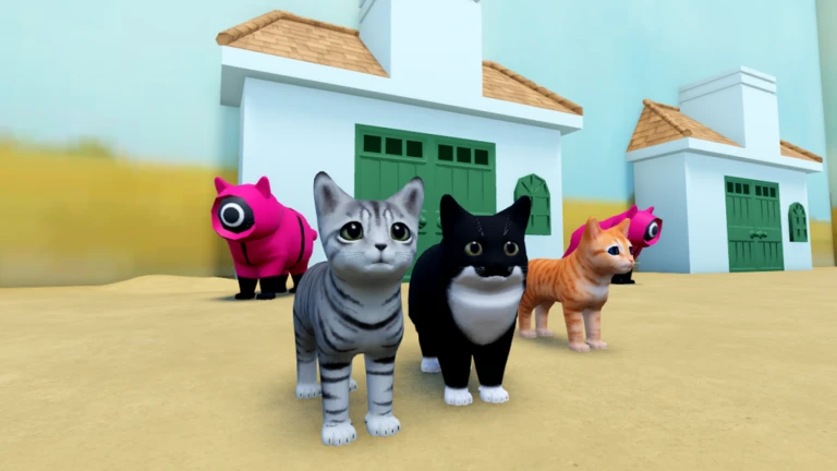 Imagem oficial do jogo Kitten Game no Roblox