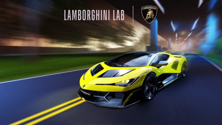Imagem oficial do jogo Lamborghini Lab no Roblox