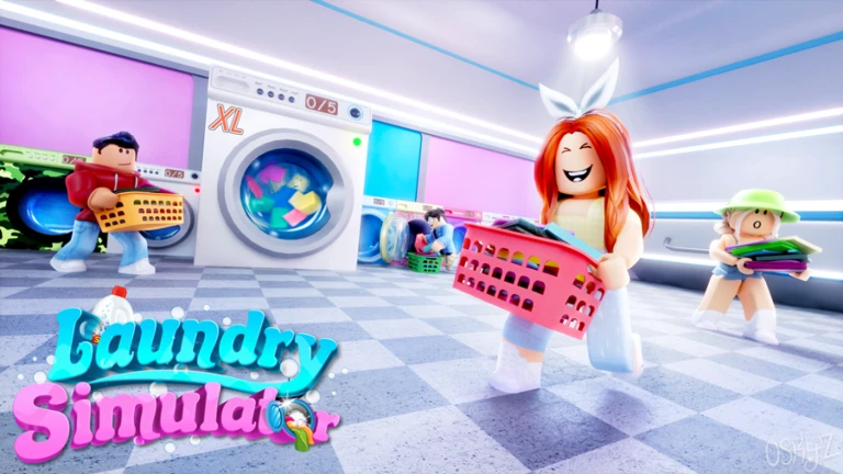 Imagem oficial do jogo Laundry Simulator no Roblox