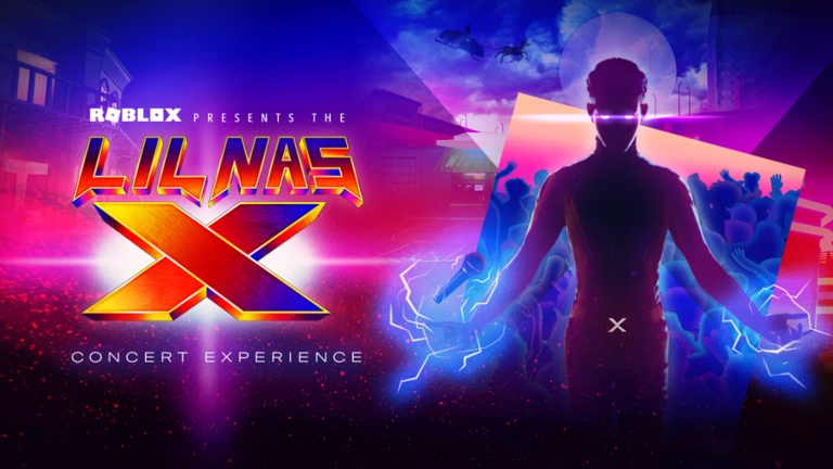 Imagem oficial do jogo Lil Nas X Concert Experience no Roblox