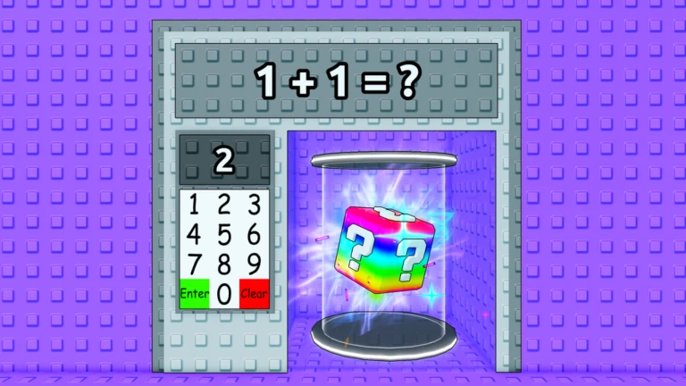 Imagem oficial do jogo Lucky Block Troll Tower no Roblox