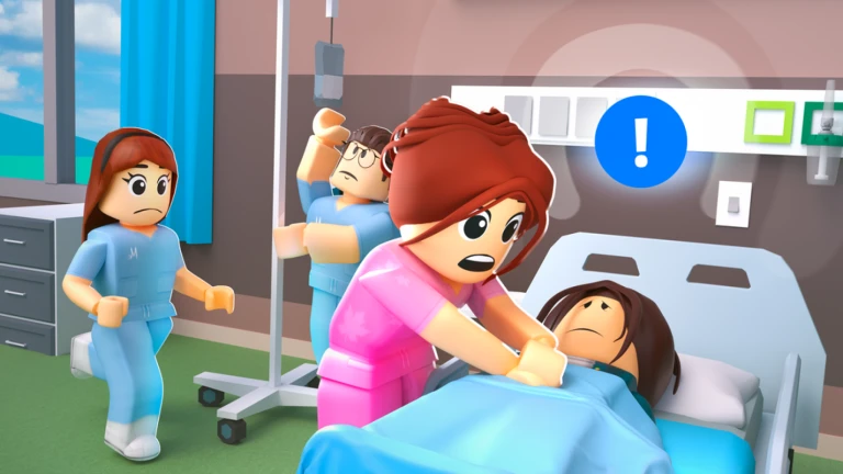 Imagem oficial do jogo Maple Hospital no Roblox
