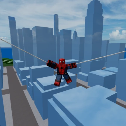 Imagem oficial do jogo Marvel and DC Super Heroes no Roblox