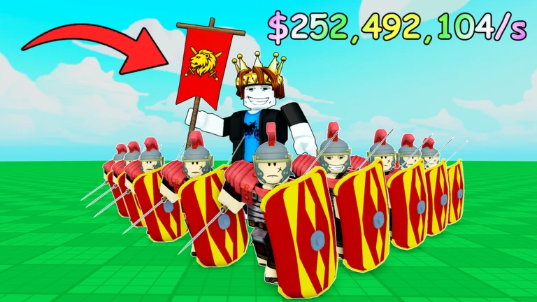 Imagem oficial do jogo Medieval War Tycoon no Roblox