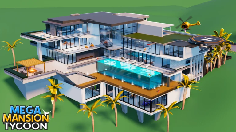 Imagem oficial do jogo Mega Mansion Tycoon no Roblox