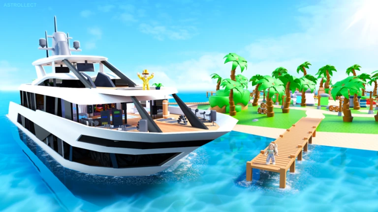 Imagem oficial do jogo Mega Yacht Tycoon no Roblox
