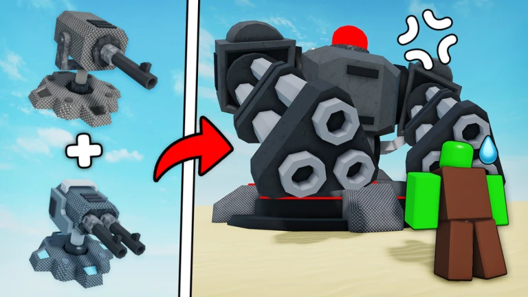 Imagem oficial do jogo Merge Tower Defense - UPD 6.2 no Roblox