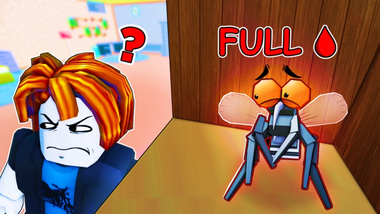 Imagem oficial do jogo Mosquitoes VS Humans no Roblox