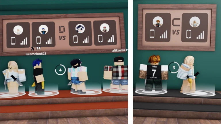 Imagem oficial do jogo Murderers VS Sheriffs DUELS no Roblox