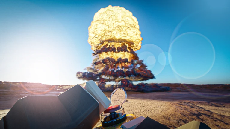 Imagem oficial do jogo Nuke Tycoon Nuclear no Roblox