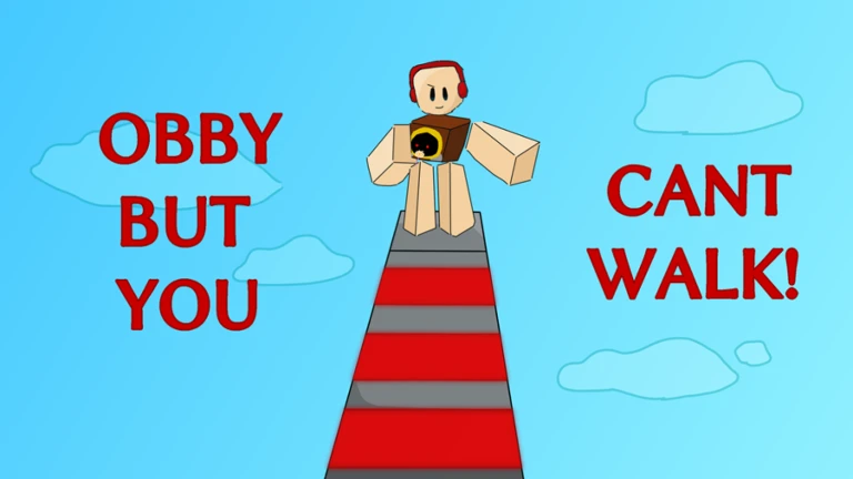 Imagem oficial do jogo Obby But You Can't Walk no Roblox