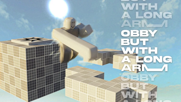 Imagem oficial do jogo Obby but you have a long arm no Roblox