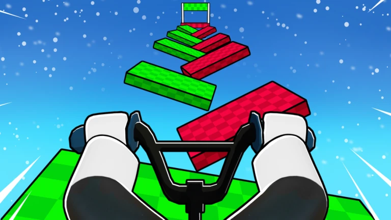 Imagem oficial do jogo Obby But You’re On a Bike no Roblox